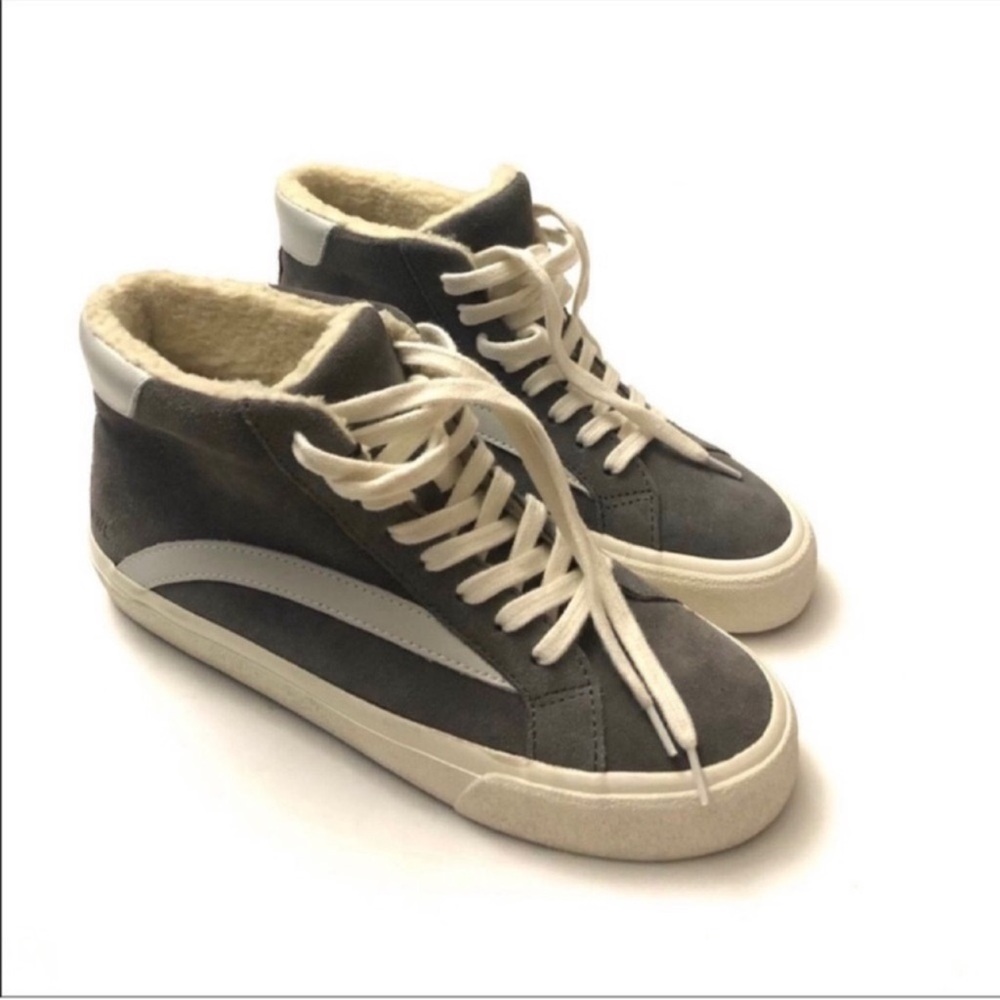 NEW Madewell Sidewalk Suede High-Top sneakers